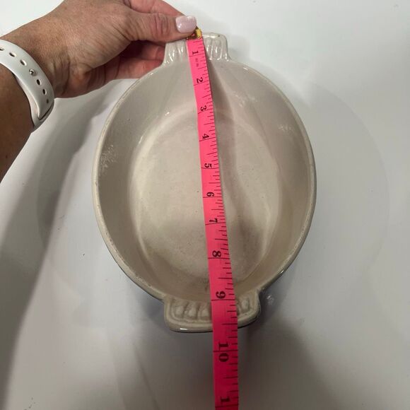 Le Creuset Blue Au Gratin Baker Baking Dish - Picture 7 of 8